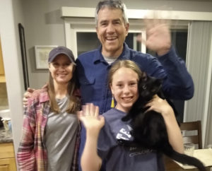 Brett, Michelle, & Gracie Costigan (and Moses our cat)